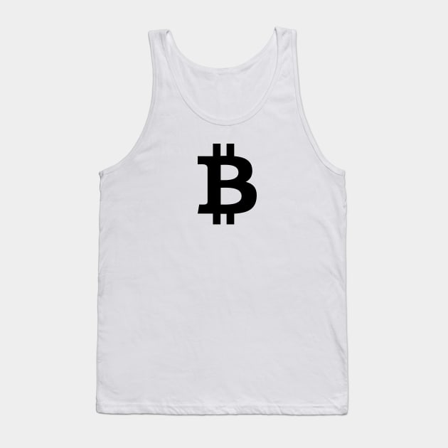 Bitcoin Logo Black - Crypto Tank Top by My Crypto Design